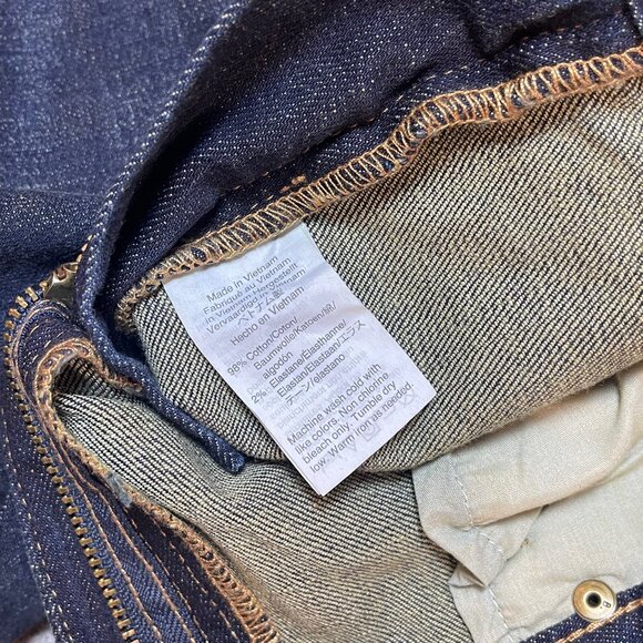 J.Crew Mercantile Factory Slim Fit Dark Wash Denim Men's 33x32 NWT - Picture 9 of 9